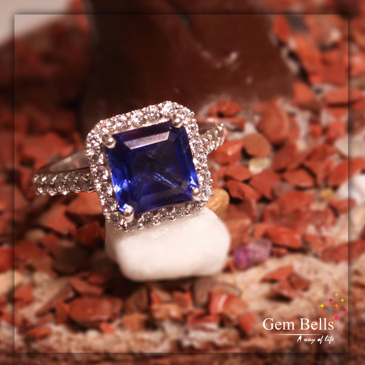 Asscher Ring (Blue)