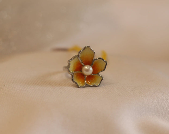 Floral Meena Ring