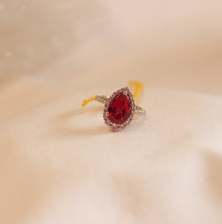 The Red Pear Ring