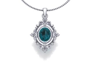 925 Sterling Silver Royal Intricate Pendant